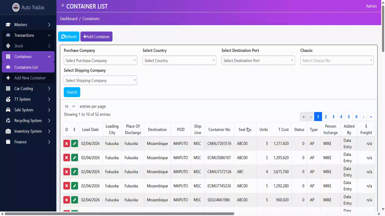 Shipping and invoicing workflow diagram