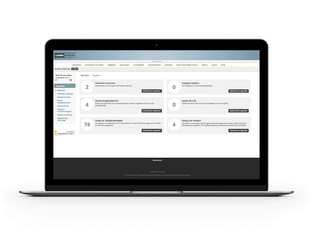 Fleet Monitor dashboard showing vehicle lifecycle overview